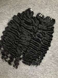 Extensiones de cabello humano virgen de trama frontal de encaje ondulado Natural de calidad superior Grado de trama de piel - Product Image 2