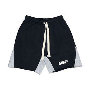 Pantalones cortos de algodón polar Unisex de entrenamiento atlético para hombres pesados personalizados, pantalones cortos de gimnasio de felpa francesa con cordón largo, diseño informal Unisex - Product Image 1