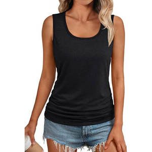 Ropa de Mujer, Invierno, Nueva Camiseta de Tirantes de un Solo Hombro, Color Sólido - Product Image 5