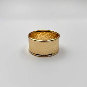 Anneaux de serviette en métal doré arrondis en gros, décorations de table écologiques pour fêtes intérieures et extérieures, fourni en Inde - Product Image 5