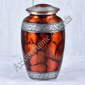 Urna de cremación de aluminio moderna con detalles artesanales únicos Urna de recuerdo perfecta de Axiom Home Accents - Product Image 6