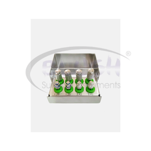 Stainless Steel Dental Trephine Drill Burs Kit 8-Piece Manual Implant Bone Grafting Removal Instrument Set By <b>Blush</b> Surgical - Product Image 2