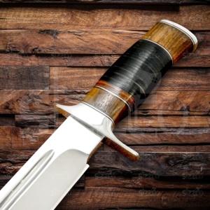 Couteau Bowie SIZZCO D2 en acier, fabriqué sur mesure, à lame fixe, pour la chasse, la survie, tactique, manche en cuir, cadeau idéal - Product Image 3