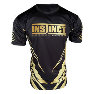 Rashguard de Manga Corta para MMA, 100% Poliéster, Sublimado Digitalmente, Ligero, Tejido OEM, Venta al Por Mayor Profesional - Product Image 1