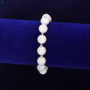 Pulsera Iced Out Hip Hop con Diamantes Cultivados en Laboratorio, Estilo Rapper, Personalizable para Él/Ella - Product Image 4