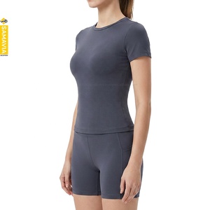SAMAVIA Custom Yoga Sets Fitness <b>Women</b> High Quality <b>Compression</b> Fitness Gym Workout Sportswear Biker Shorts OEM ODM Manufacture - Product Image 4