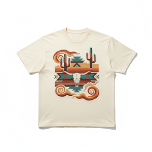 T-shirt personnalisé en gros avec impression 3D en relief, en coton épais, effet vieilli, vierge, de haute qualité, avec impression graphique pour homme - Product Image 1