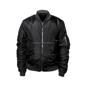 High Quality Canvas Plain Men's Casual Waterproof Lightweight Winter Bomber <b>Jacket</b> Stand Windproof Quick Dry Breathable Front - Product Image 1