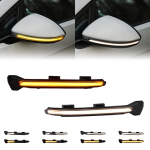 2PCS Clignotants de rétroviseur pour VW <span class=keywords><strong>Golf</strong></span> GTI 7 MK7 7.<span class=keywords><strong>5</strong></span> R Sportsvan Touran Jetta, <span class=keywords><strong>feux</strong></span> de signalisation dynamiques à LED séquentiels pour ailes latérales - Product Image 2