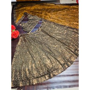 ชุดราตรีที่สวยงาม lehenga choli กับงานลำดับที่สง่างามสำหรับงานปาร์ตี้ - Product Image 3