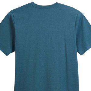 เสื้อยืดคอตตอนรีไซเคิลสำหรับผู้ชาย สีน้ำเงินสเลท รักษ์โลก คุณภาพพรีเมียม คอกลม แขนสั้น สวมใส่สบายๆ ใช้ได้ทุกวัน - Product Image 4