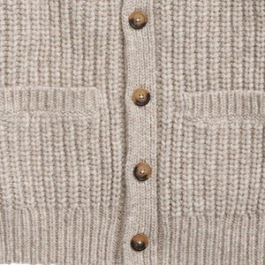 Cárdigan de Hombre con Cuello en V, Manga Larga, Color Sólido, Cierre de Botones, Tejido Grueso de Lana Acrílica, para Otoño, Corte Regular, Anti-Pilling - Product Image 5
