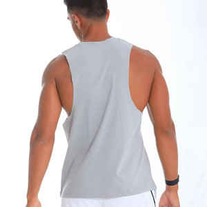 Débardeur sans manches pour homme Econex Sports, col rond, couleur unie, tricoté, respirant, séchage rapide, vêtements de sport décontractés, 100% polyester, 160g - Product Image 5
