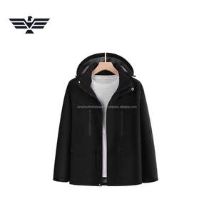 Veste coupe-vent décontractée pour homme, personnalisable avec logo, en toile fine, color-block, col montant, imperméable, pour l'extérieur, service OEM, haute qualité - Product Image 3