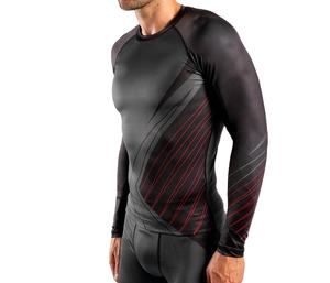 Ropa de compresión transpirable de manga completa de alto rendimiento para hombres con secado rápido y sublimación características impresas venta - Product Image 1