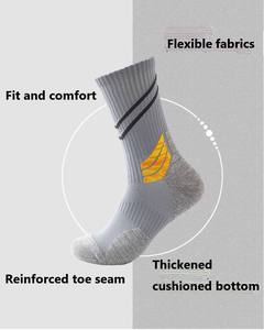 Chaussettes de sport montantes pour hommes S-SHAPER, antidérapantes, anti-humidité, en polyester/nylon/spandex tricoté, anti-bactériennes - Product Image 5