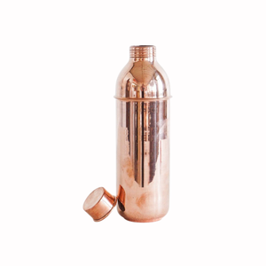 Shaker à cocktails en cuivre de 7 cm de diamètre, réutilisable, outil de bar classique pour les fêtes à domicile, shaker à cocktails artisanal - Product Image 1