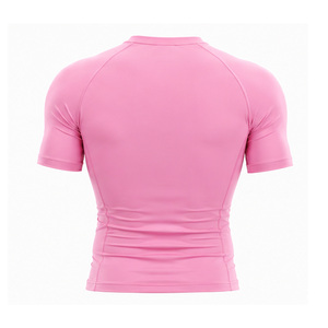T-shirt de compression personnalisé pour homme, séchage rapide, extensible, pour la gym, le fitness, l'entraînement sportif, sous-vêtement de sport, haut d'entraînement athlétique, fournisseur OEM - Product Image 2