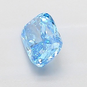 Diamant de laboratoire de luxe de 1,50 ct, taille coussin, bleu vif fantaisie, clarté VS2, certifié IGI - Product Image 2