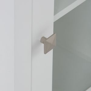 Torre portaoggetti da bagno Pure White Acadian, eleganti mensole per il bagno - Product Image 5