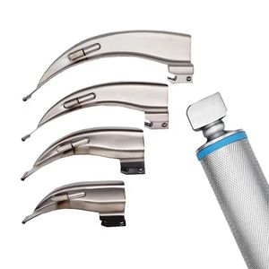 Ensemble de laryngoscopes à fibres optiques en acier inoxydable, kit d'intubation, équipement médical de gestion des voies respiratoires, fournisseur OEM - Product Image 5