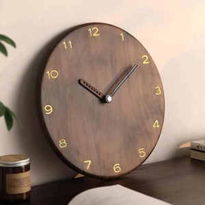 Reloj de Pared de Cuarzo Extra Grande de 24 Pulgadas con Marco de Bambú y Madera, Números Romanos Grandes de 12 mm, Juego de Varias Piezas, para Sala de Estar, Boda - Product Image 4