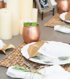 Hammered copper mug <b>set</b> moonstone inspired drink cups reusable premium <b>beverage</b> <b>serving</b> mugs durable finish - Product Image 2