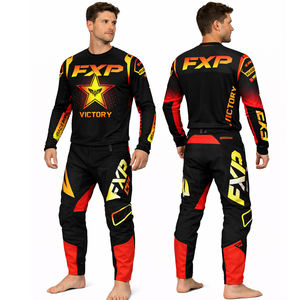 Ensemble maillot et pantalon de motocross personnalisés par sublimation pour hommes, équipement de course MX tout-terrain, vêtements de moto enduro OEM - Product Image 5