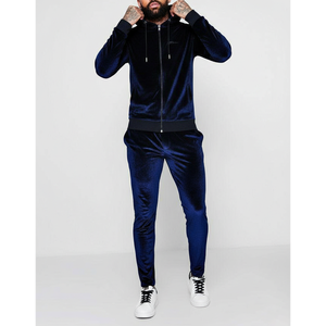 Ensemble de survêtement d'hiver sur mesure OEM pour homme, coupe classique, 2 pièces, 100 % coton molletonné, style urbain, fermeture éclair intégrale, respirant - Product Image 3