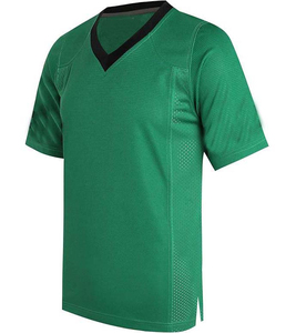 Camiseta Deportiva de Fútbol Americano Personalizada por Sublimación, Manga Corta, Cuello Redondo, Malla Transpirable, para Hombre, Verde, Invierno Plus - Product Image 1