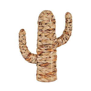 Decoración de Cactus de Jacinto de Agua Hecha a Mano al por Mayor, Figura de Planta del Desierto Tejida Natural con Brazos para Decoración del Hogar - Product Image 3