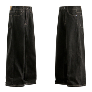Pantalones vaqueros de mezclilla para mujer al por mayor, pantalones oversize, pantalones de mezclilla ajustados, pantalones de mujer hechos a medida - Product Image 2