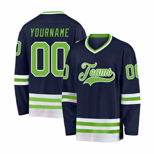 Maillot de hockey sur glace personnalisé, entièrement sublimé, uniformes d'équipe, vêtements de sport, entraînement, broderie sur glace, qualité professionnelle, hockey sur glace - Product Image 5