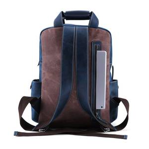 <b>Large</b> Capacity Waterproof <b>Leather</b> <b>Backpack</b> Vintage Anti-Theft Laptop Bag for Business Trip Rucksack LBP-0403 - Product Image 5