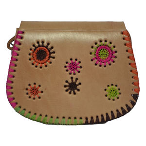 Bolso de cuero de piel de becerro Premium con estilo de Biyadina Store, Kilim Multip, cremallera, accesorio de viaje funcional, monedero francés Bistre - Product Image 1