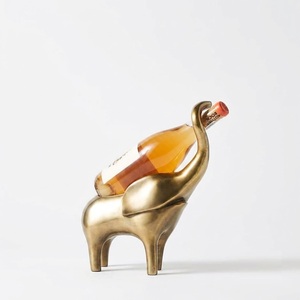 Soporte de latón para botella de vino con forma de hongo, hecho a mano, inspirado en la naturaleza, para una sola botella, ideal para decoración de mesa o bar. - Product Image 2