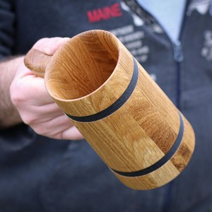 Mug à café en bois durable d'Inde, qualité supérieure, produit d'exportation, proposé au prix le plus bas, mug en bois poli - Product Image 5