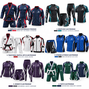 Uniformes personnalisés pour clubs et équipes d'arts martiaux |   Bleu Rouge Vert Violet Blanc |   Fabricant OEM ODM |   Vêtements de sport et d'arts martiaux | - Product Image 5