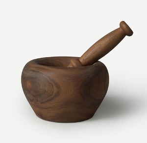 Juego de Mortero y Maja de Madera de Primera Calidad, Molinillo de Hierbas y Especias para Cocina - Product Image 4