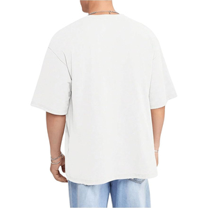 High Quality New Design Men's Formal Oversized Fit <b>T</b>-<b>Shirts</b> Leopard Print Logo Anti-UV Breathable Summer Wear 100% Cotton - Product Image 4
