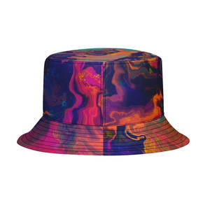 Customized <b>Bucket</b> <b>Hat</b> Custom logo All Over Print Pattern <b>With</b> <b>String</b> Reversible Embroidery Fisherman <b>Hat</b> Adults - Product Image 5