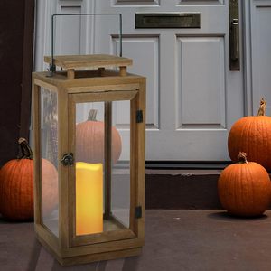 New Arrival Wood <b>Lanterns</b> Decorative with Flameless <b>Candles</b> Decorative <b>Lanterns</b> for Home Decor Indoor Outdoor - Product Image 3