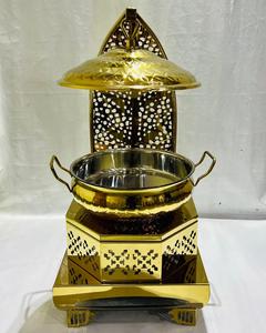 Luxury Gold PVD Stainless Steel Dish <b>Set</b> Food Warmer Buffet Server Dishwasher Safe Reusable for Hotels Catering Events - Product Image 1
