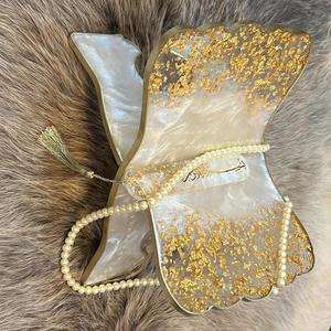 Resin <b>Quran</b> <b>Stand</b> With Gold Accents Decorative Religious Craft Carved Design White And Gold Color - Product Image 6