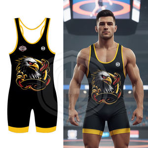 ชุดนักมวยปล้ำแบบสั่งทำพิเศษระดับมืออาชีพ |   เสื้อผ้าสำหรับศิลปะการต่อสู้และการฝึกซ้อมแบบสกรีนโลโก้ด้านหน้า - Product Image 3