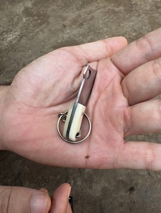 Mini couteau à découper porte-clés avec manche en os - Product Image 6