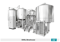 Équipement de brassage de bière avancé en acier inoxydable 1000L 20HL 30BBL avec pompe PLC et chauffage à la vapeur pour brasserie commerciale