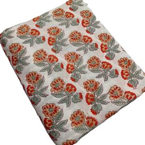 ผ้าพิมพ์ลายด้วยมือแบบดั้งเดิม |   ผ้าฝ้าย 100% |   ลายพิมพ์ดอกไม้แบบดั้งเดิม |   ระบบไฟฟ้าดับและเป็นมิตรกับสิ่งแวดล้อม |   สำหรับตกแต่งบ้าน คาเฟ่ และโรงแรม - Product Image 1