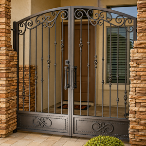 Una elegante puerta de hierro personalizada aporta un lujo inigualable, seguridad de primer nivel y una estética de élite a cada entrada de una propiedad moderna. - Product Image 4