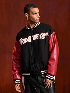 Chaqueta universitaria personalizada para hombre, estilo streetwear, con parches de letras, bordado chenille, apliques, mezcla de lana y forro polar, gruesa, informal, deportiva, para invierno. - Product Image 5